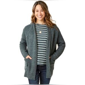 Carve Designs Women's Size M Green Fireside Sweater Open Cardigan